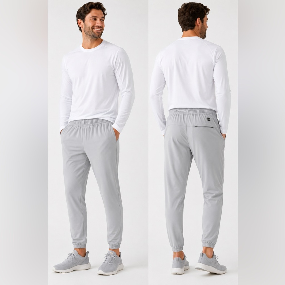 Huk Light Gray Men's Fishing Jogger Pants Size XL